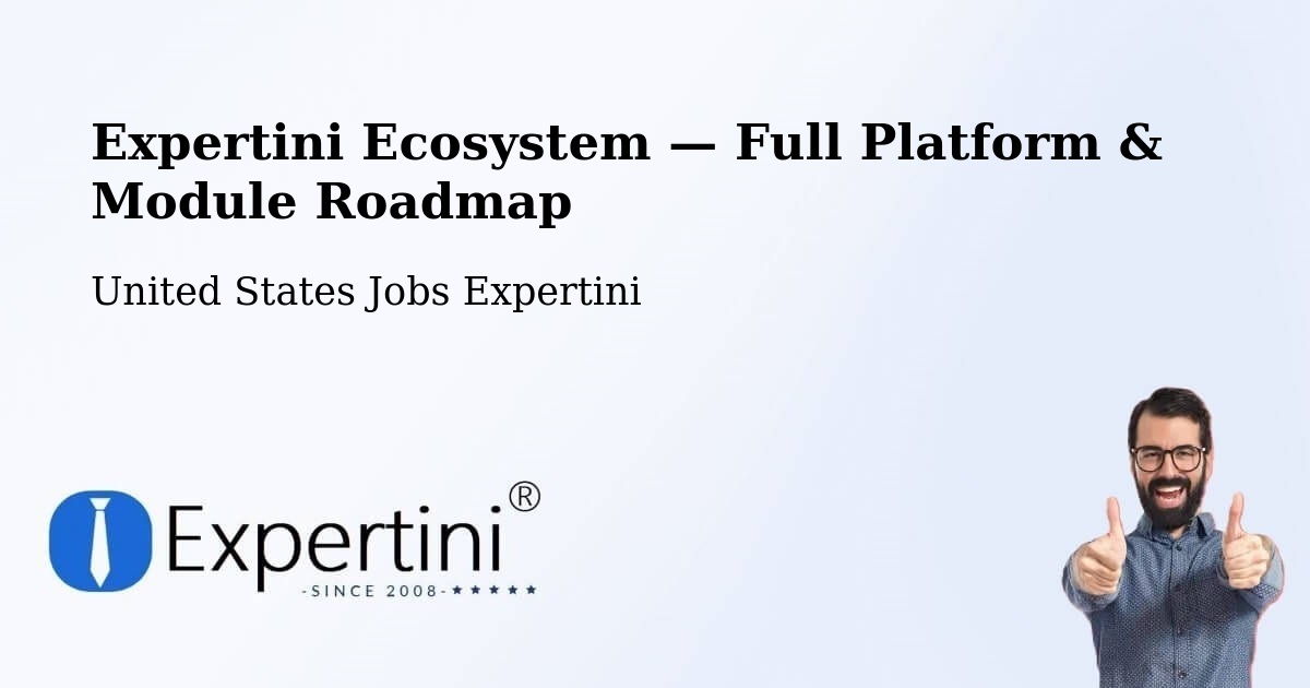 Expertini Ecosystem — Full Platform & Module Roadmap – Windham